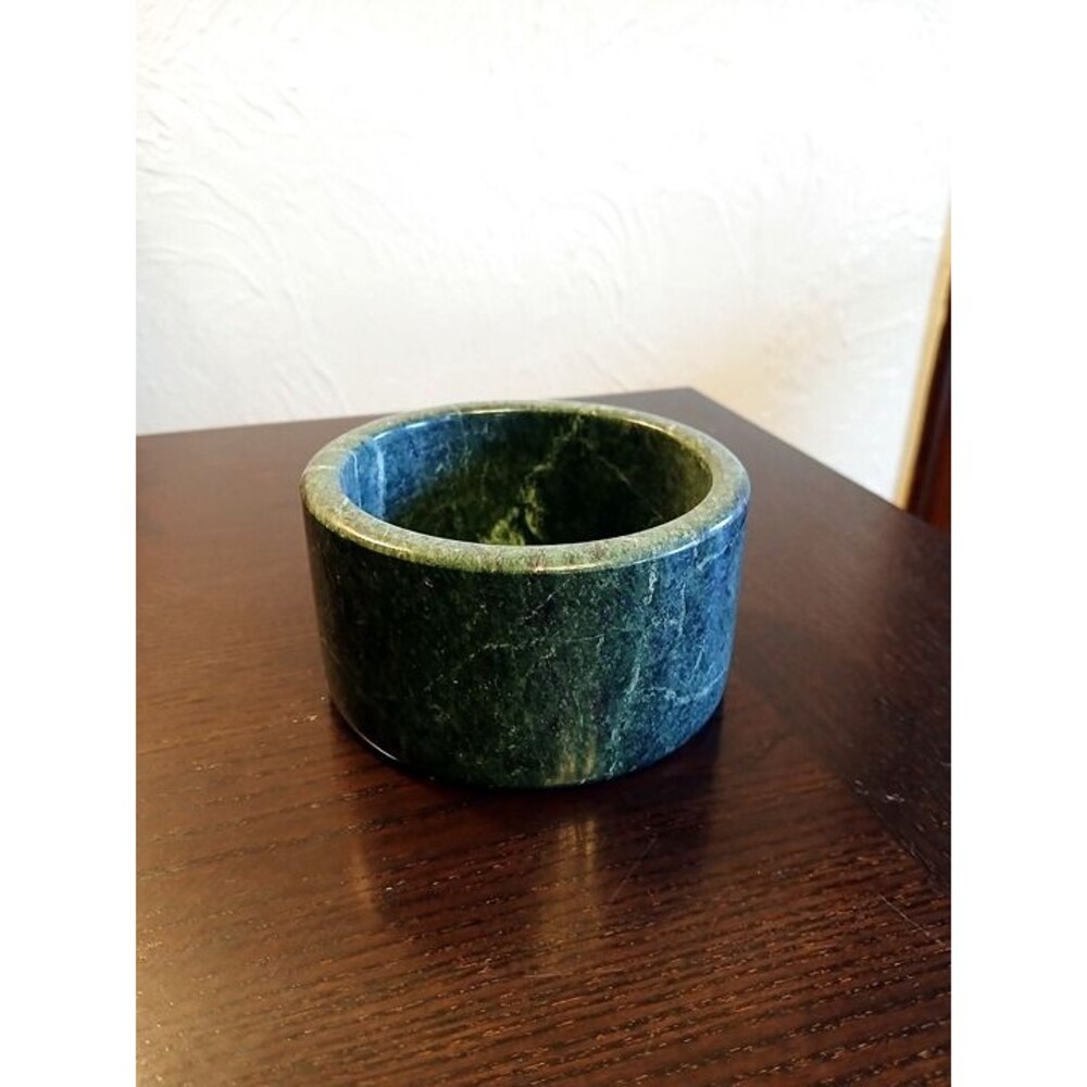 Green Marble Round Stone Bowl